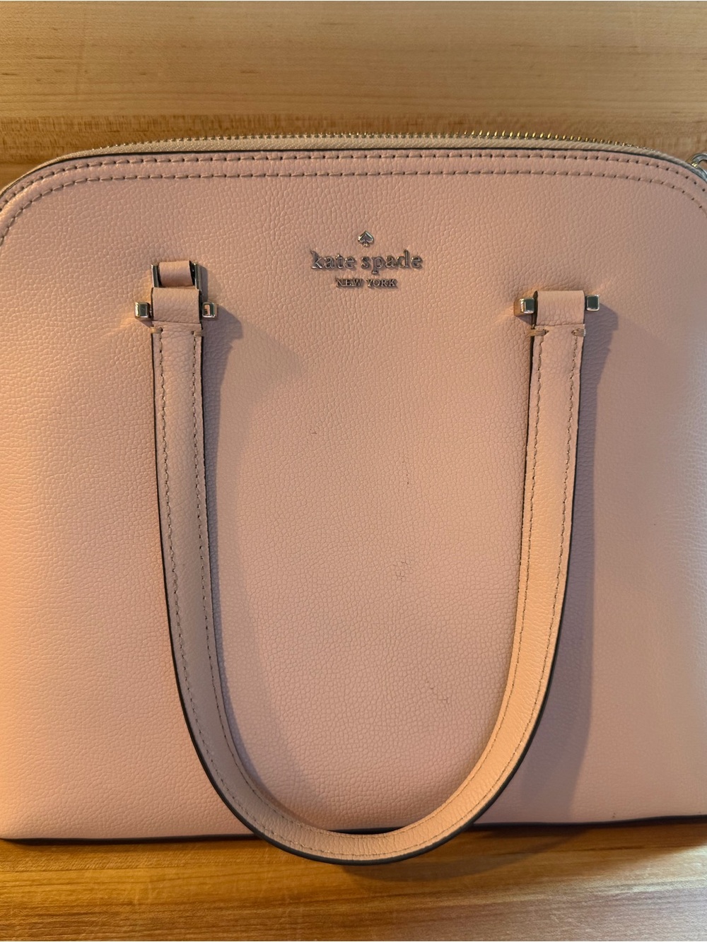 kate spade Blush Pink Pebbled Leather Satchel